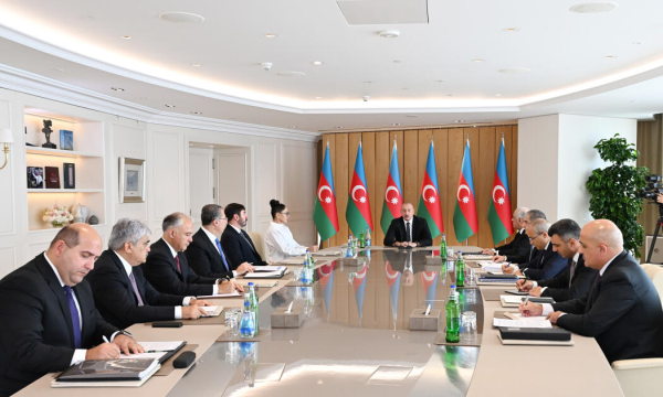 Prezident müşavirə keçirdi: Oğlu da iştirak edib 